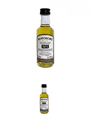 Bowmore No.1 Single Malt Whisky 40% 0,05 Liter Miniatur + Bowmore No.1 Single Malt Whisky 40% 0,05 Liter Miniatur