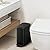 Cesun Small Bathroom Trash Can with Lid Soft Close, Step Pedal, 6 Liter / 1.6 Gallon Stainless Steel Garbage Can with Removable Inner Bucket, Anti-Fingerprint Finish (Matt Black)