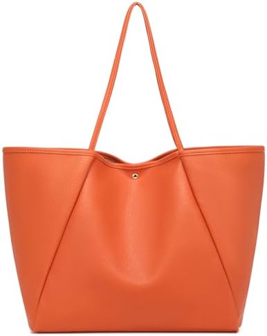 Dreubea Large Leather Tote Bag for Women - Big Work Bag, Spacious...