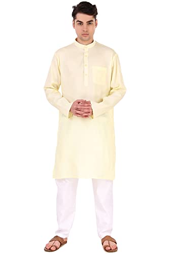 SKAVIJ Herren Kurta Pyjama Set - Traditionelle Indische Kleidung Mit Pailletten