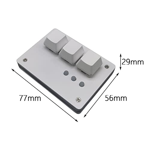 Kozeey Rgb Mini Keyboard Professional Osu Gaming Keypad Switch Diy Programmable Multimedia Control Numeric Keypad, White #TOP2