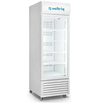 Voltriq 400L Glass Top Single Door Visi Cooler Laboratory Refrigerator, White