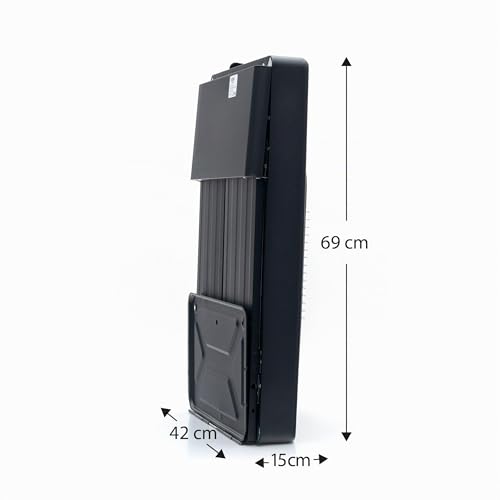 Miniatura 5 de Estufa De Gas Plegable Para Uso Interior Kekai New Slim 42 X 26 X 73 Cm, 4200 W, 4 Ruedas Giratorias De Cerámica Radiante 3 Niveles De Calor
