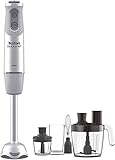 Mixing cup with spout Tefal Quickchef HB65LD - Licuadora (800 L, 3 L, 500 L, Paso, Botones, Giratorio, Batidora de inmersión)