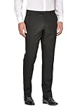 NEXT Herren Smokinghose Versiegelte Nähte Normale Passform Hose Schwarz UK 36XL
