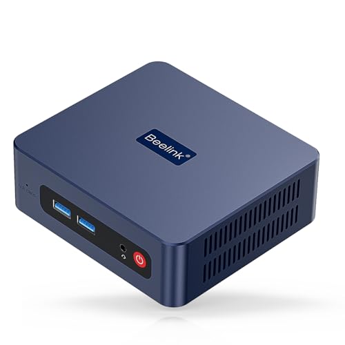 Beelink Mini PC avec AMD Ryzen 3 3200U (jusqu'à 3.5 GHz), 16 Go DDR4 RAM, 500 Go SSD, SER Mini...