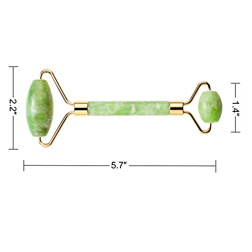 Aecw ST-103 Natural Jade Roller For Face Eyes Tool Jade Facial Roller Noiseless Facial Massage Roller thumb #5