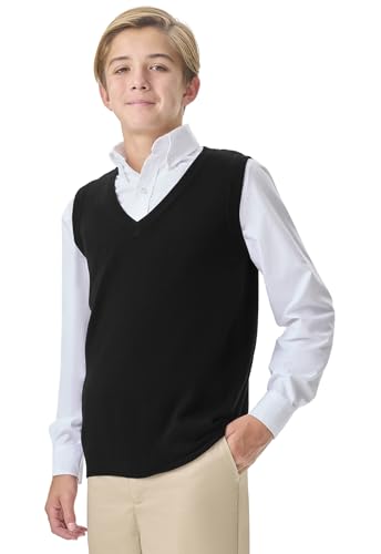 Classroom School Uniforms Men's Plus Size Adult Unisex V-Neck Sweater Vest2