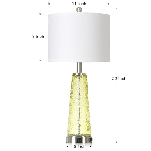26" Tall Coastal Table Lamps for Living Room, Bedside Lamp for Nightstand - image 9