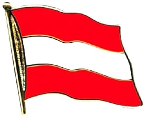 Buddel-Bini Österreich Flagge Anstecker Metallpin