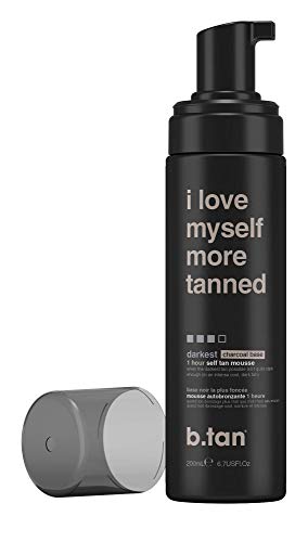 Image of b.tan Self Tan Mousse - I Love Myself More Tanned - Sunless Tanner for Fast, Darkest Tan with Cool Undertones, 6.7 Fl Oz, Tan-Ye I Love Myself More Tanned