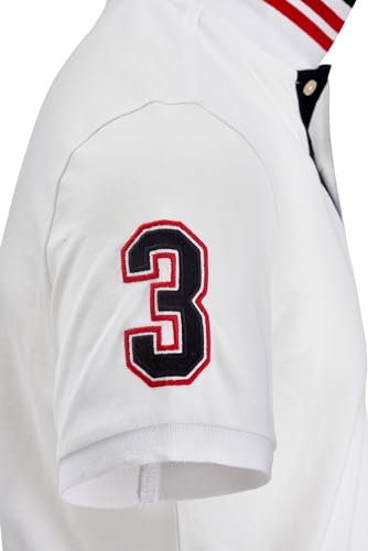 U.S. Polo Assn. Men's Short-Sleeve Polo Shirt with Applique, Casual Summer Slim Fit Polo Shirt with Contrast Color3