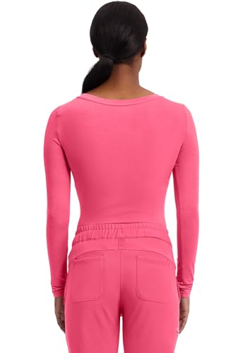 Image of Healing Hands Underscrub Long Sleeve Women Knits Scrub Tops | Soft Cotton Blend Knit, Breathable Stretch Comfort, Machine Wash, Easy Care Fabric, Ideal For Layering Under Scrubs