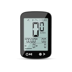Yongness 2,4-Zoll-Fahrradcomputer, kabelloser Kilometerzähler, Multifunktions-IPX7 wasserdicht, GPS-Tachometer, geeignet für Mountainbikes, Rennräder, Rennräder