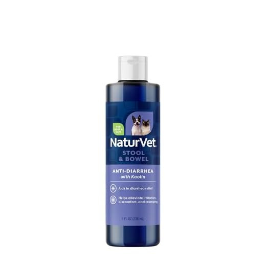NaturVet Anti-Diarrhea Liquid Pet Supplement Plus Kaolin - 8 Oz