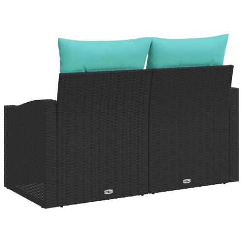 Canapé moderne en rotin idéal pour meubler un balcon cosy