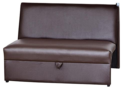 Sofá Cama Malu - Marrom corino
