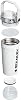 Botella agitadora STANLEY Vitalize, 20 oz, Tiza | Botella agitadora a prueba de fugas | Boquilla de flujo rápido | Colador removible | Asa antideslizante | Base contenedora | Aislamiento de doble pared 4