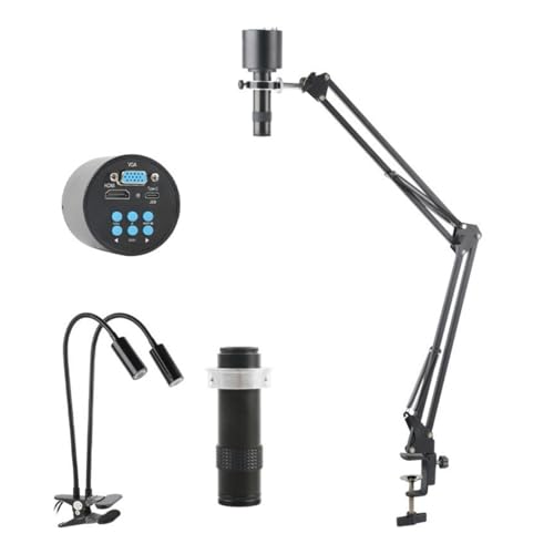 Microscope 48MP 4K 1080P USB Digital Video Microscope Camera 130X C-Mount Industrial Microscopio(1080P Type-C 51cm B)