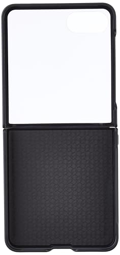 Image of Kapa Textured Grip Hinge Protection Back Cover for Samsung Galaxy Z Flip7 / Z Flip 7 | with [Inbuilt Glass] Full Body Shockproof Hard Back Case (Black)