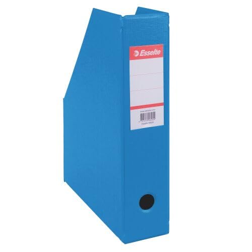 Esselte Lot de 10 Boîte de classement pliable PVC A4 Maxi Dos de 7 cm Bleu