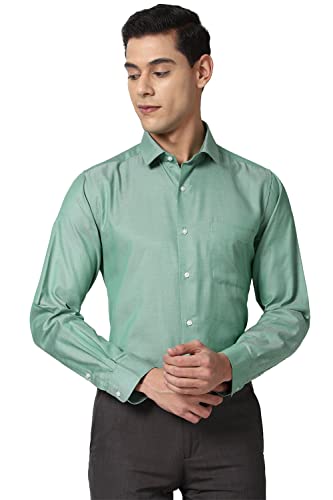 Image of Peter England Men's Solid Slim Fit Shirt