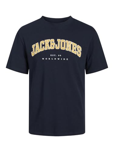 JACK & JONES Male T-Shirt Logo Rundhals T-Shirt, Farbe:Mehrfarbig, Größe:L – Ansicht 3
