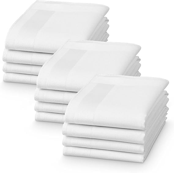 Women's 100% Pure Cotton Handkerchief Solid Plain | Hanky For Women | Pack Of 4, 6 & 12 (43Cm X 43Cm)-picture-18