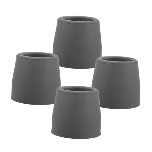 Operitacx 4個 助行器脚? 耐久性ゴム製滑り止めチップ 松葉杖 杖 シャワーチェア対応 交換用アクセサリー 簡単装着で歩行補助具のグリップ強