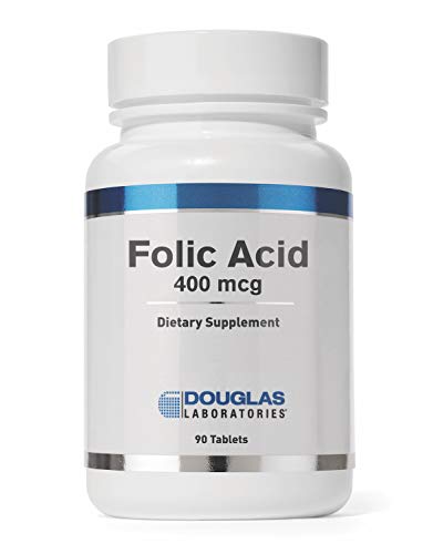 Douglas Laboratories - Folic Acid 400 mcg. - Water Soluble B Vitamin to Support Energy Production and Pregnancy - 90 Tablets