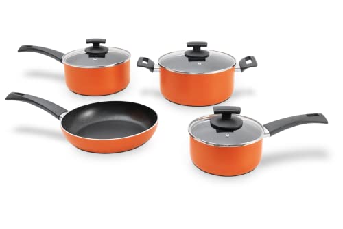 Conjunto de Panelas Masterchef, 4Pcs, Laranja, Brinox
