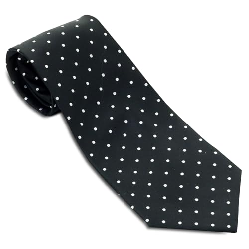 Cravate maçonnique soie tissée noire avec croix rose