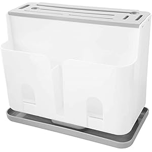 Keukengerei Houder met Messenblok, Gebruiksvoorwerp Crock Caddy Eetstokjes Spatel Lepel Organizer met Afdruiprek