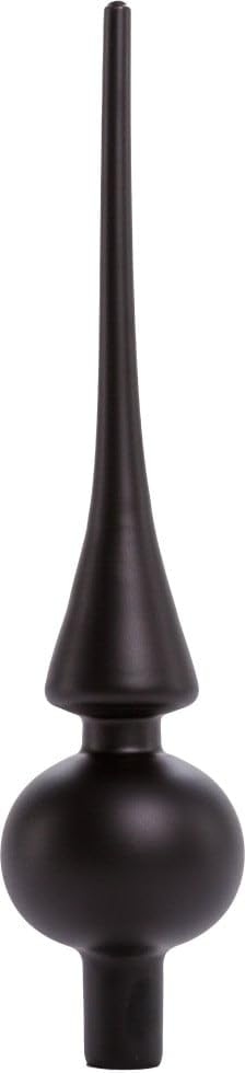 Trend Line Christbaumspitze aus Glas 26 cm schwarz matt...