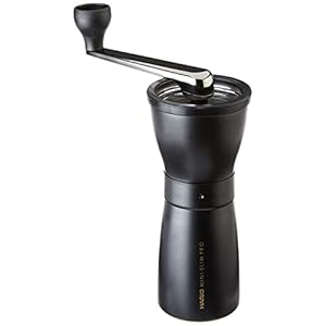 Hario MMSP-1-B Ceramic Coffee Mill Mini-Slim Pro handkoffiemolen, zwart