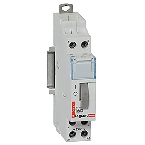 LEGRAND - Télérupteur Bipolaire 230V - 16A - Connexion par Bornes Automatiques - Pour Commander un Éclairage à Partir de Plusieurs Points de Commande - 1 Module