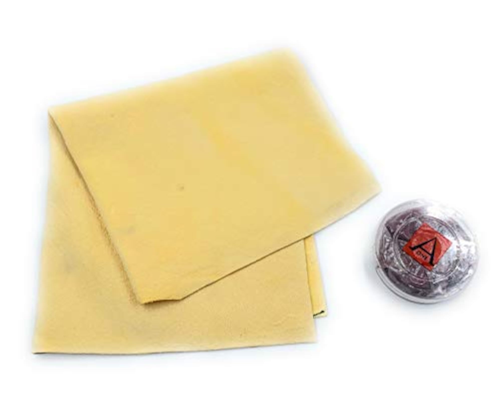 Chamois Polishing & Cleaning Cloth with Rouge Powder