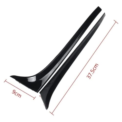 Alerón lateral negro de ventana trasera para Golf 7 GT acabado premium 3