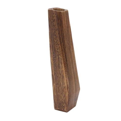 Garneck Macetero De Madera con Diseño para Suculentas Soporte Decorativo para Plantas De Interior Escritorio Jarrón para Flores Color Café para Hogar y Oficina