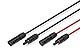 DIGITUS Solarkabel Verlängerungsset – 2 Kabel – 3 m – 4 mm² Leiterquerschnitt – MC4-Stecker – IP65/68 – UV-beständig und wetterfest – XLPO-Mantel – für PV-Solaranlagen – 1x Rot, 1x Schwarz