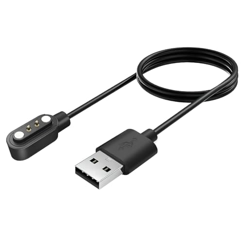 Image of Upix Smartwatch Charging Cable | Safe, Fast Charging for Fire-Boltt, Noise, Dizo, beatXP & 2 Pin Charger Watches (with 4mm Gap Between 2 Pins) | Verify Cable Port Before Ordering | 5V USB Compatible