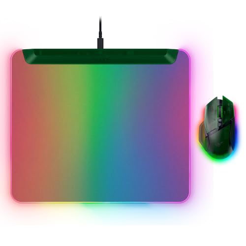 Image of Razer PC Gaming Bundle: Basilisk V3 Pro 35K Wireless Gaming Mouse + Firefly V2 Pro RGB Gaming Mouse Mat - Phantom Green
