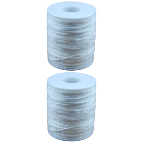 2 rollos de mechas para velas de algodón 122 m
