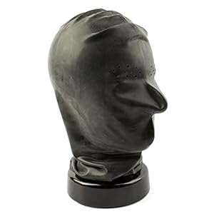 Rubberfashion Latexmasker voor heren – Latexmaskerhoed met perforatie voor ogen en neusopening voor mannen