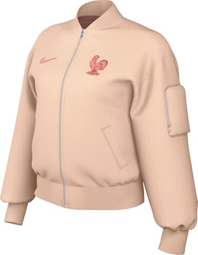 Blouson bomber femme Nike FFF Essential, veste oversize de football officielle FFF