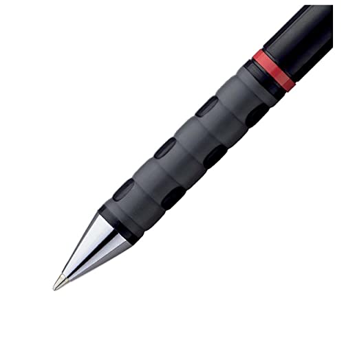 Image of Rotring Ball Point Pen Medium for Smooth Writing | Blue Ink | 1.0mm | Black ABS Plastic Barrel | Tikky Series