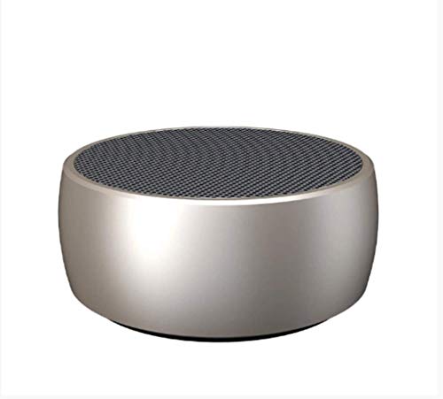 Haut-Parleur Bluetooth Mini Metal Cannon Gold en finition aluminium brossé