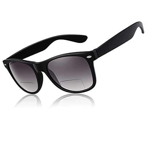 CGID Bifocal Reading Sunglasses for Men Women,2021 Classic Square UV400 Outdoor Sun Readers Glasses