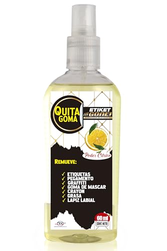 La Mejor Lista de Etiqueta de goma para comprar online. 46 REMOVEDOR de Etiquetas, Pegamento, Graffiti, Goma de Mascar, Crayon, Grasa, lapiz labial - 60ml Etiket Gone