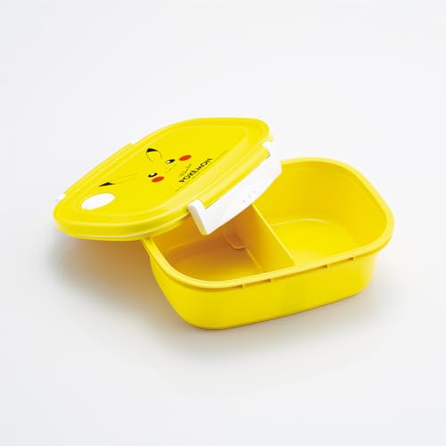 Image of Skater XPM5-A Casual Lightweight Lunch Box, Large Size, 24.4 fl oz (720 ml), Microwave Compatible, Made in Japan, Pokemon Pikachu Face 25